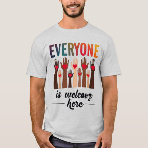 Jeder ist willkommen hier - USA Diversity & Unity T-Shirt
