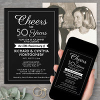 JEDER Jubiläum Cheers Elegantes Foto Black & White