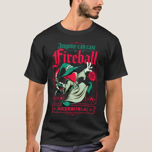 Jeder kann Fireball-Molotov-Zauberer abschütteln T-Shirt (Vorderseite)
