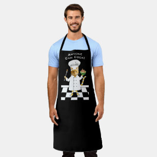 Jeder kann kochen! Black Kitty Schürze (groß)