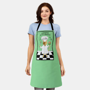 Jeder kann kochen! Green Kitty Schürze (groß)