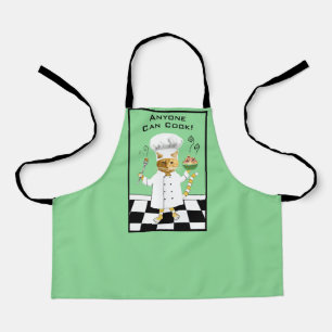 Jeder kann kochen! Green Kitty Schürze (klein)