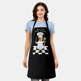 Jeder kann kochen! Schwarze Schürze (Mittel)