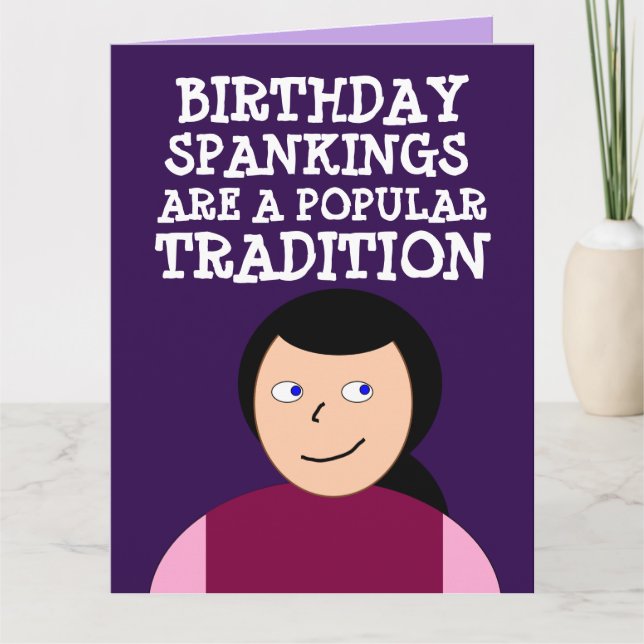 JEDER KOKETTE EINGANG (SPANK ME) KARTET IHN. KARTE (Vorderseite)