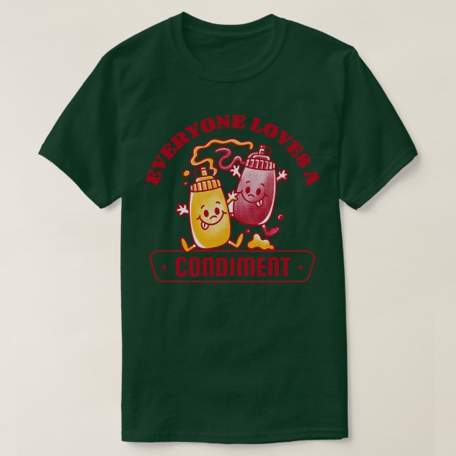Jeder Liebe ein "Conditional Fun Retro Food" T-Shirt (Design vorne)