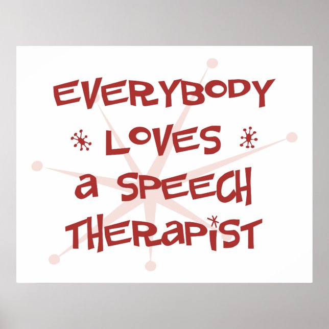 Jeder Liebe ein Sprechtherapeut Poster (Vorne)
