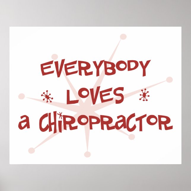 Jeder Liebe ist ein Chiropraktor Poster (Vorne)