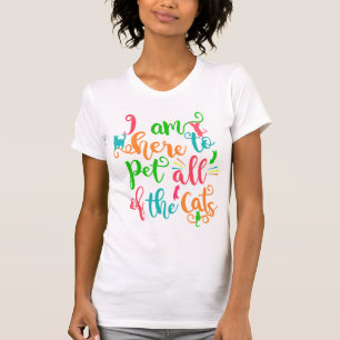 Jeder Liebe-Katzen-lustiges Typografie-Zitat T-Shirt
