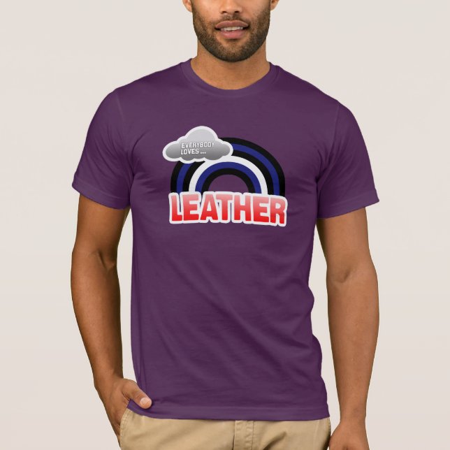 JEDER LIEBE-LEDER T-Shirt (Vorderseite)