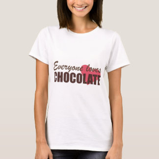 Jeder Liebe-Schokolade T-Shirt