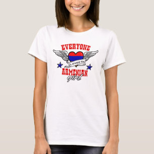 Jeder Lieben ein armenisches Mädchen T-Shirt