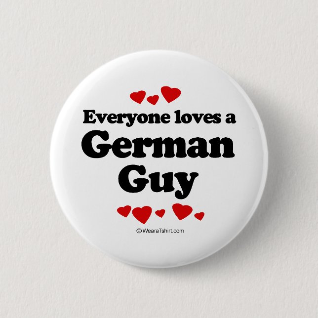 Jeder Lieben ein deutscher Typ-T - Shirt Button (Vorderseite)