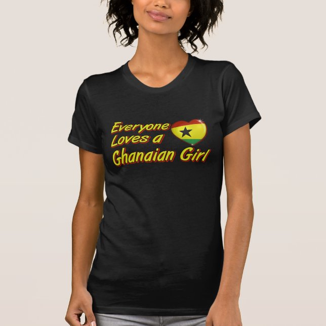 Jeder Lieben ein ghanaisches Mädchen T-Shirt (Vorderseite)