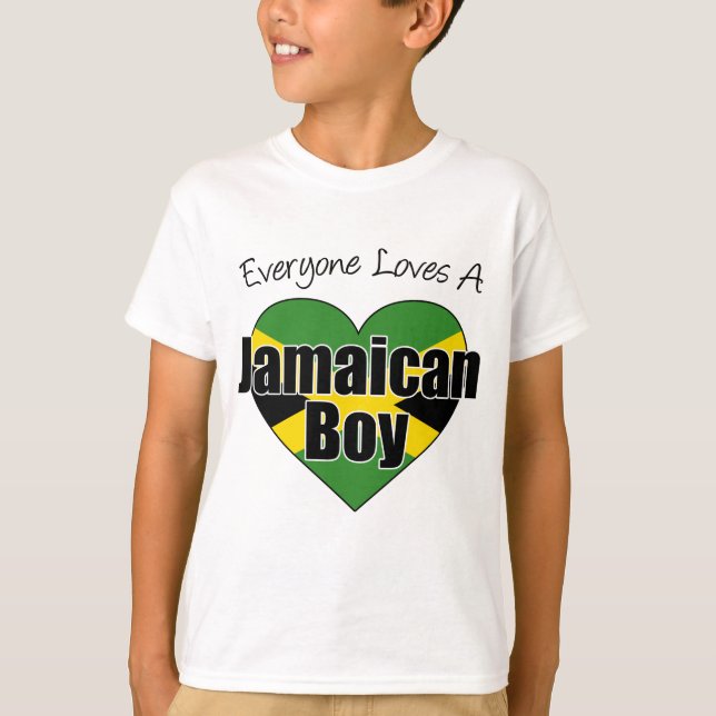 Jeder Lieben ein jamaikanischer Junge T-Shirt (Vorderseite)