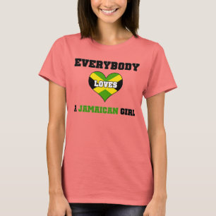 Jeder Lieben ein jamaikanisches Mädchen T-Shirt