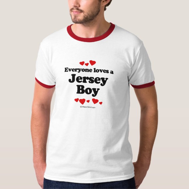 Jeder Lieben ein Jersey-Jungen-T - Shirt (Vorderseite)