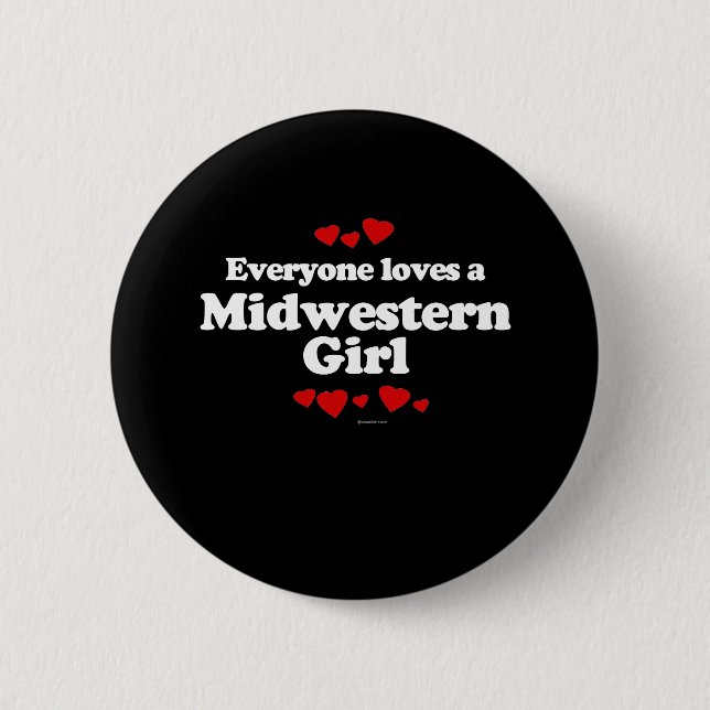 Jeder Lieben ein Mädchen-T - Shirt des Button (Vorderseite)