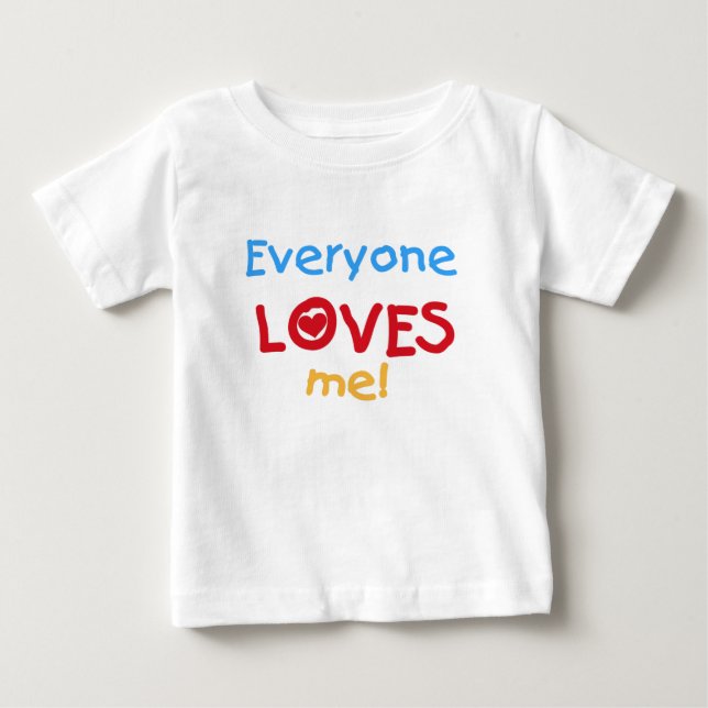 Jeder Lieben ich Baby T-shirt (Vorderseite)