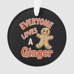 Jeder liebt ein Ingwer-Weihnachten Xmas Lebkuchen Ornament