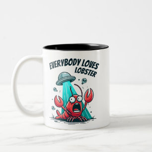 Jeder liebt Hummer - Entführung Zweifarbige Tasse