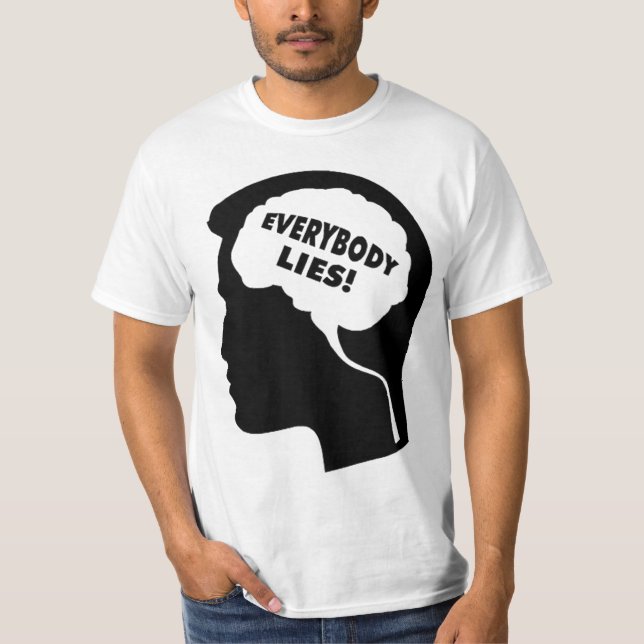 Jeder liegt T-Shirt (Vorderseite)