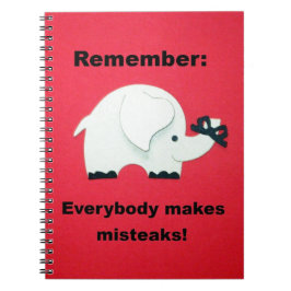 Jeder macht Fehler. Notizblock