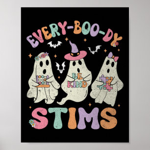 Jeder- Mann Stimmt Lustig Autismus Geist Halloween Poster