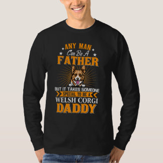 Jeder Mensch kann ein Vaterwal sein Corgi Daddy Hu T-Shirt