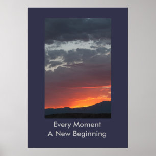 Jeder Moment ein neues Anfang-Plakat Poster