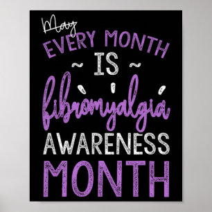 Jeder Monat ist ein Monat der Fibromyalgie Poster