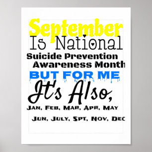 Jeder Monat ist für mich der Monat der Suizidpräve Poster