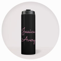 Jeder Name | Cool Editable Pink Script in Black