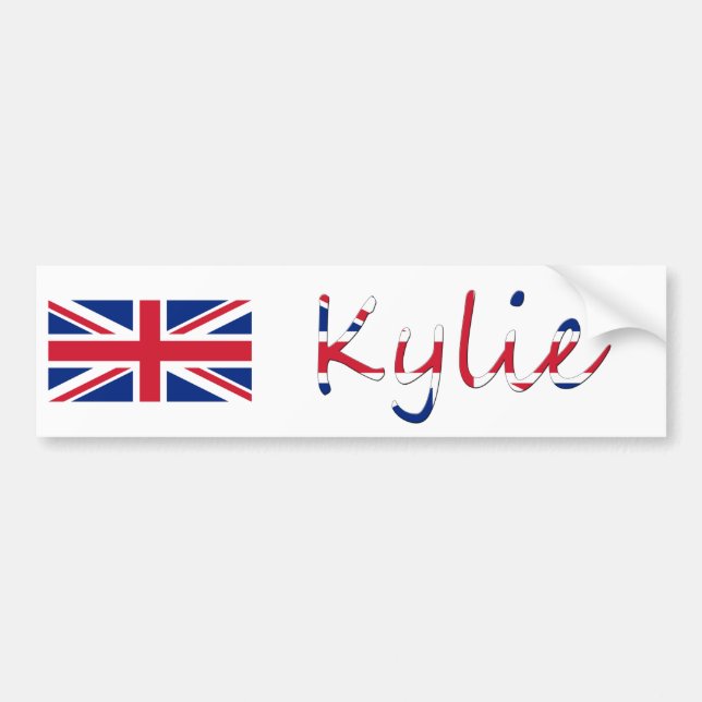 Jeder Name, der auf der Flagge der Union überflüss Autoaufkleber (Vorne)