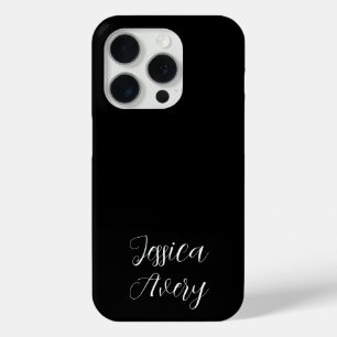 Jeder Name   Elegant Editable White Script auf Sch Case-Mate iPhone Hülle