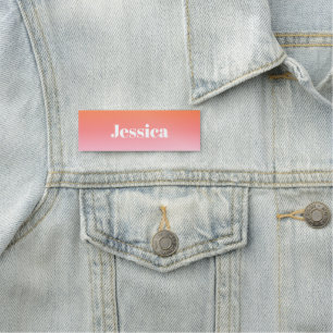 Jeder Name Retro-Modern gestylter Text farbenfro Namensschild