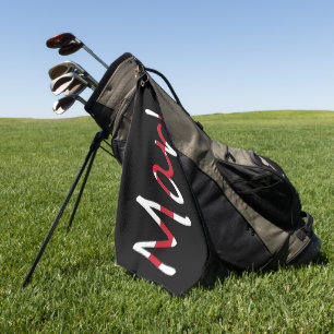 Jeder Name überlagert sich auf England Flag Gtcnt Golfhandtuch