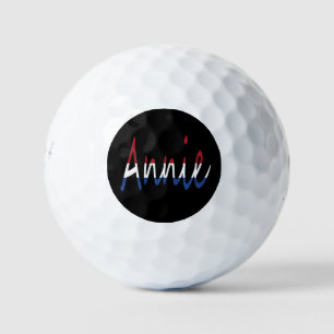 Jeder Name überlagerte sich auf der NLD-Flagge auf Golfball