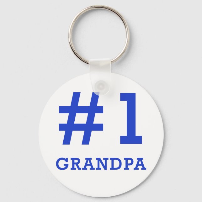 Jeder Opa verdient ein Opa-Hemd der Nummer 1! Schlüsselanhänger (Vorderseite)