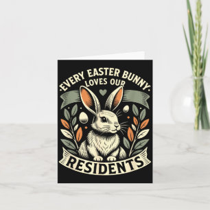 Jeder Osterhase liebt Bewohner Süße Krankenschwest Karte