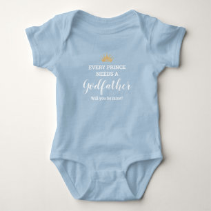 Jeder Prinz braucht einen Patenonkel Vorschlag Baby Strampler