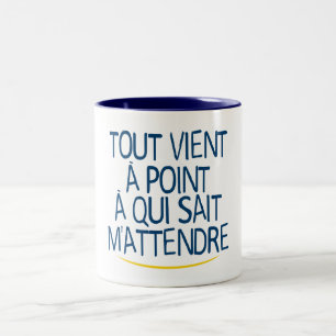 Jeder Punkt kann Humor Slo erwarten Zweifarbige Tasse
