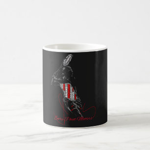 Jeder Punkt zählt Tennis-Typografie Kaffeetasse