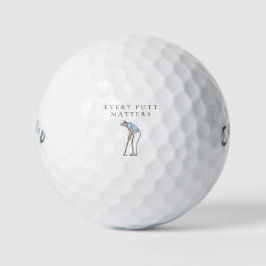 'Jeder Putt zählt' Motivationsgeschenk für Golfer  Golfball