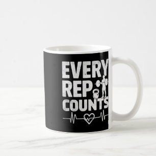 Jeder Rep zählt die Bodybuilding Bodybui mit der G Kaffeetasse