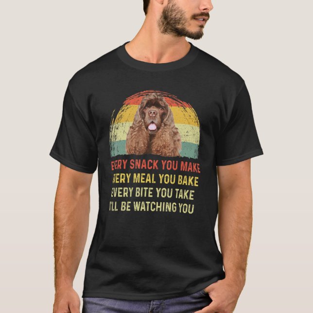 Jeder Snack, den Sie machen American Cocker Spanis T-Shirt (Vorderseite)