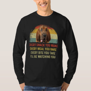 Jeder Snack, den Sie machen Bloodhound Hund Mama H T-Shirt