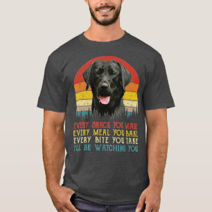 Jeder Snack, den Sie machen Hund schwarz Labrador  T-Shirt