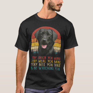 Jeder Snack, den Sie machen Hundeshirt Black Labra T-Shirt