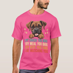 Jeder Snack, den Sie machen lustigen Boxer Hund Va T-Shirt