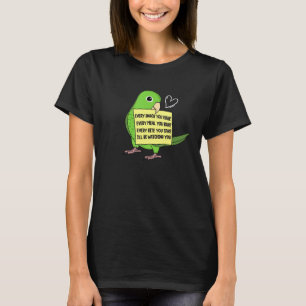 Jeder Snack Mahlzeit oder Bissen Ich Grünen Sperl T-Shirt